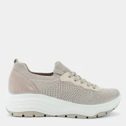 KIM- SNEAKERS CREAM/PLATINO IM-E25D-08