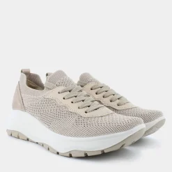 KIM- SNEAKERS CREAM/PLATINO IM-E25D-08