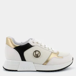 KISS 719- SNEAKERS WHITE-GOLD-BLACK 4A4713EX251S3223