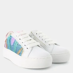 KRUG- SNEAKERS BIANCO PAILETTES MULTICOLOR AG16025