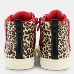 LUX- PRIMI PASSI BIANCO ROSSO LEOPARDATO 4950211