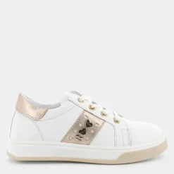 METALLIC- SNEAKERS BIANCO ORO CELIA 14