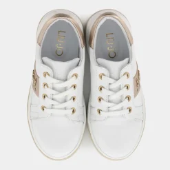 METALLIC- SNEAKERS BIANCO ORO CELIA 14