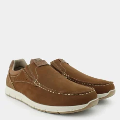 MOCASSINI MARRONE BRUCIATO/BEIGE IM-E25U-01