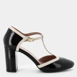 NAPLAK- DECOLLETÈ NERO/CREMA CC-I24D-05