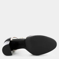 NAPLAK- DECOLLET&Egrave; NERO/CREMA CC-I24D-05