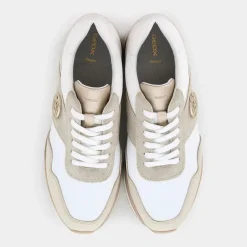 NEW KENCY A- SNEAKERS WHITE/LT TAUPE D55MZA08522C1ZH6