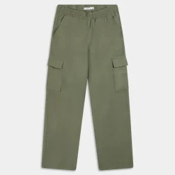 NKFBELLA ST TWI CARGO- PANTALONI DEEP LICHEN GREEN 13218228