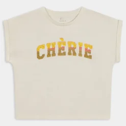 NKFFLARVE SS SHORT LOOSE TOP- T-SHIRT JET STREAM 13228726