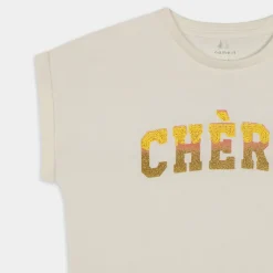 NKFFLARVE SS SHORT LOOSE TOP- T-SHIRT JET STREAM 13228726