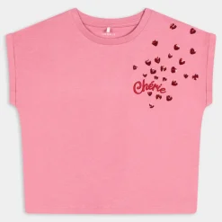 NKFFLARVE SS SHORT LOOSE TOP- T-SHIRT CASHMERE ROSE 13228726