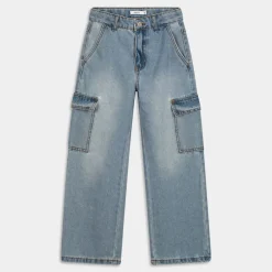 NKFROSE HW WIDE CARGO JEANS- PANTALONI LIGHT BLUE DENIM 13220709