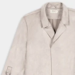 ONLJOLINE FAUX SUEDE COAT- GIACCHE E GIUBBOTTI Pumice Stone 15179864