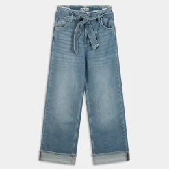 ONLMADDIE EX HW WIDE BELT FOLD UP- PANTALONI BLU 15298093