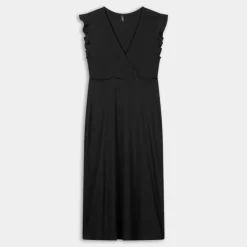 ONLMAY LIFE S/L WRAP MIDI DRESS- VESTITI E TUTE BLACK 15257520