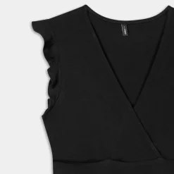 ONLMAY LIFE S/L WRAP MIDI DRESS- VESTITI E TUTE BLACK 15257520