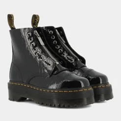 PATENT LAMPER CROC- SCARPONCINI BLACK SINCLAIR