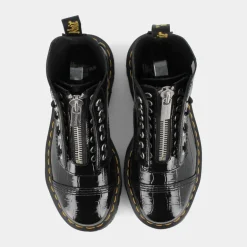 PATENT LAMPER CROC- SCARPONCINI BLACK SINCLAIR