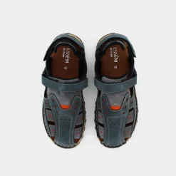 PELLE- SANDALI BLU SL-E23U-03