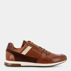 PELLE- SNEAKERS COGNAC CT-E23U-03