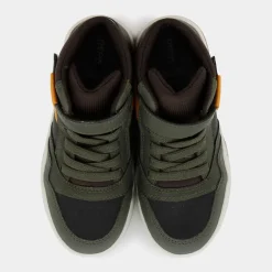 PERTH- SNEAKERS DK GREEN/OCHREYELLOW J367RF0MEFUC0966