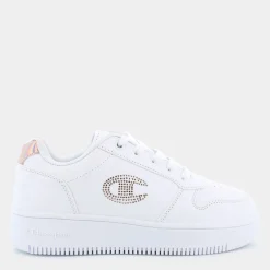 REBOUND PLATFORM GLITTER G GS- SPORTIVE WHT/ROSE GOLD S32872