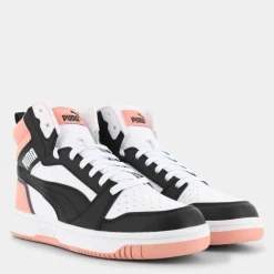REBOUND V6 MID- SPORTIVE White/Black/Poppy Pink 393831
