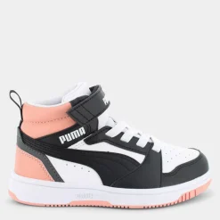 REBOUND V6 MID- SPORTIVE White/Black/Poppy Pink 393832