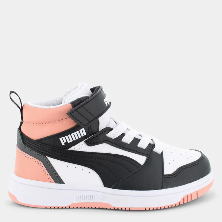 REBOUND V6 MID- SPORTIVE White/Black/Poppy Pink 393832