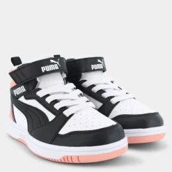 REBOUND V6 MID- SPORTIVE White/Black/Poppy Pink 393832
