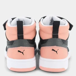 REBOUND V6 MID- SPORTIVE White/Black/Poppy Pink 393832