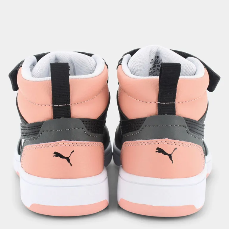 REBOUND V6 MID- SPORTIVE White/Black/Poppy Pink 393832