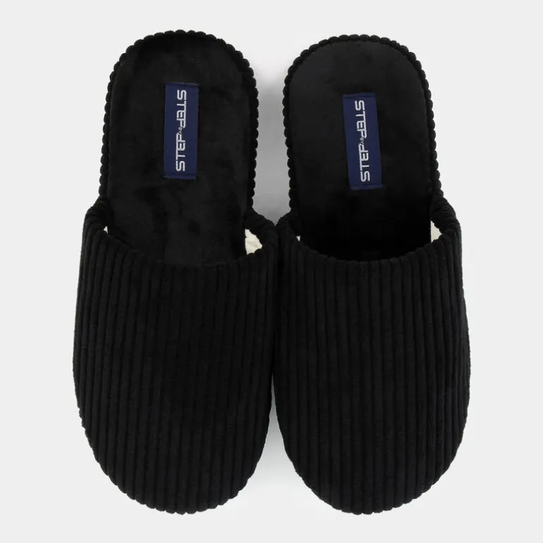 ROMA- CIABATTE NERO DF-I24U-02