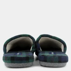 ROMA- CIABATTE QUADRI BLU E VERDE DF-I24U-10
