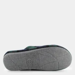 ROMA- CIABATTE QUADRI BLU E VERDE DF-I24U-10