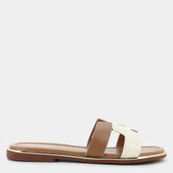 SALLY 716- SANDALI NUT-WHITE 4A4711EX247S3218