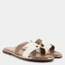 SALLY 716- SANDALI NUT-WHITE 4A4711EX247S3218