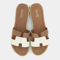 SALLY 716- SANDALI NUT-WHITE 4A4711EX247S3218