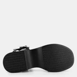 SANDALI NERO RE-E25D-15