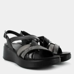 SANDALI NERO IM-E24D-23