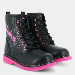 SCARPONCINI E STIVALETTI NERO FUCSIA ES-I23B-04