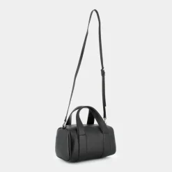 SCULPTED SQUARE BARREL BAG MONO- BORSE BLACK 12378-0GQ