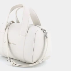 SCULPTED SQUARE BARREL BAG MONO- BORSE EGGSHELL 12378-ACF