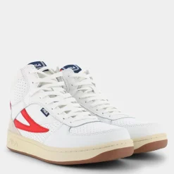 sevaro mid- SPORTIVE White-Fila Red FFM0256