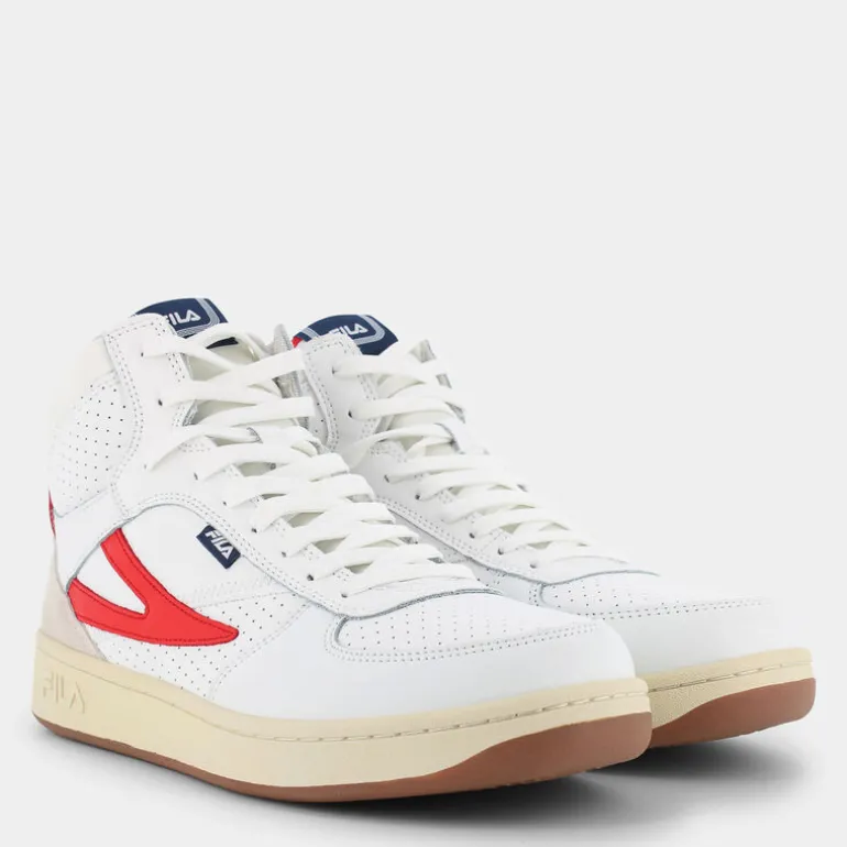 sevaro mid- SPORTIVE White-Fila Red FFM0256
