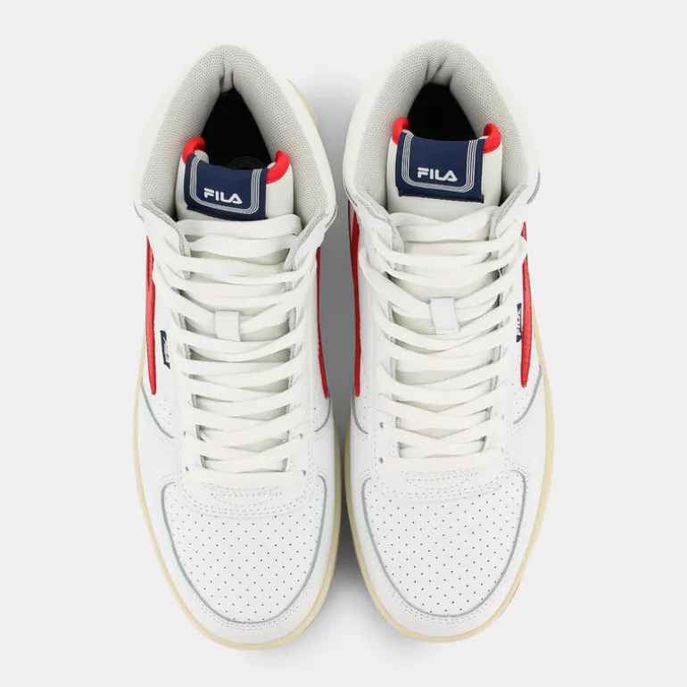 sevaro mid- SPORTIVE White-Fila Red FFM0256