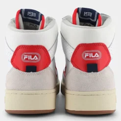 sevaro mid- SPORTIVE White-Fila Red FFM0256