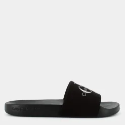 SLIDE MONOGRAM- CIABATTE BLACK/BRIGHT WHITE YM0YM00061