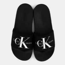 SLIDE MONOGRAM- CIABATTE BLACK/BRIGHT WHITE YM0YM00061