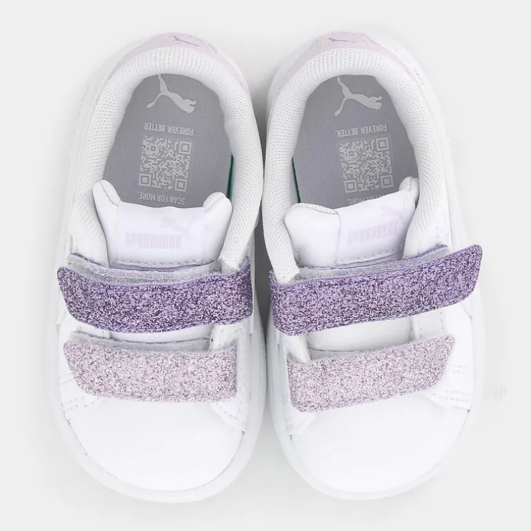 Smash 3.0 L Glitter Velcro V Inf- PRIMI PASSI White-Lavender Alert-Lilac Frost 395610